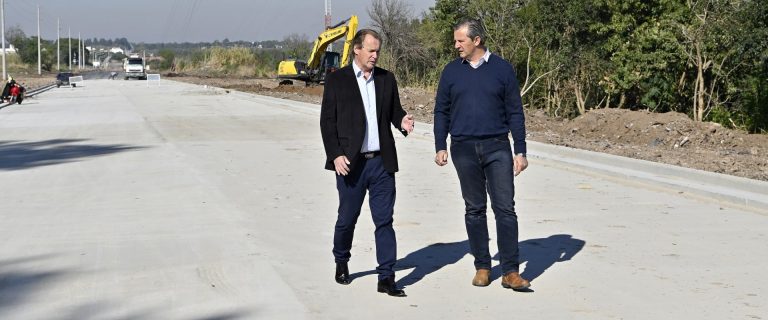 “Hay un gran desarrollo de la obra pública en toda la provincia”, aseguró Bordet