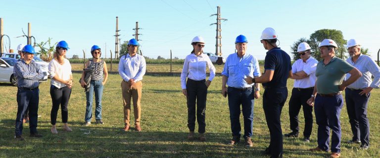Funcionarios nacionales recorrieron obras eléctricas estratégicas para la provincia