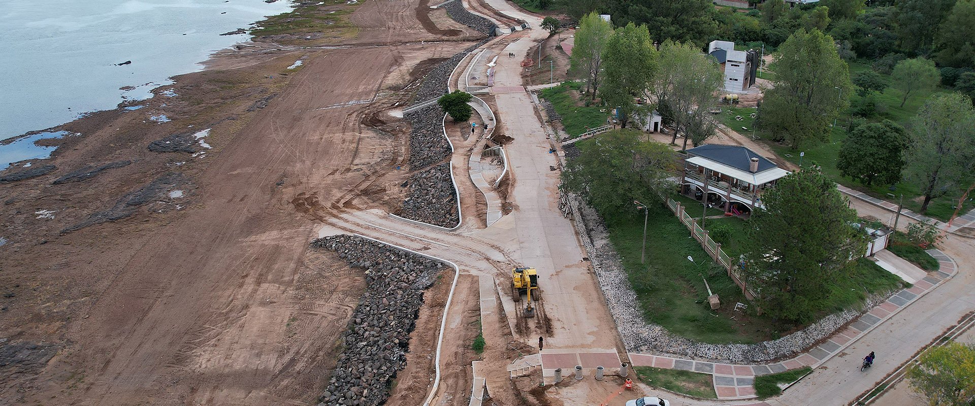Las obras en la costanera Nebel superan el 90 por ciento de ejecución