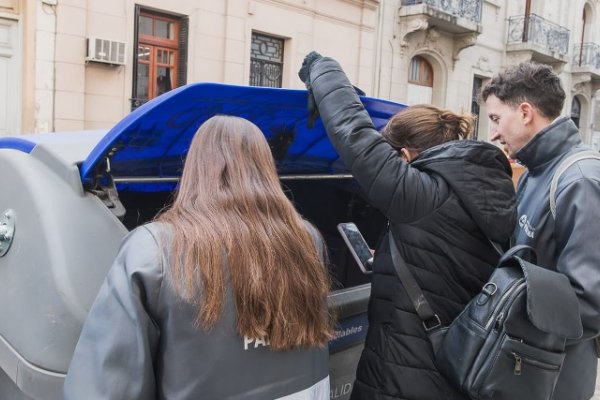 Realizan un relevamiento del cumplimiento del programa Separá en el microcentro