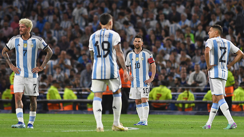 Fin del invicto, Argentina perdió ante Uruguay en La Bombonera