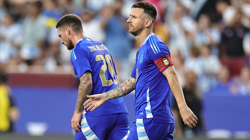 Argentina goleó a Guatemala en el cierre de la gira pre Copa América