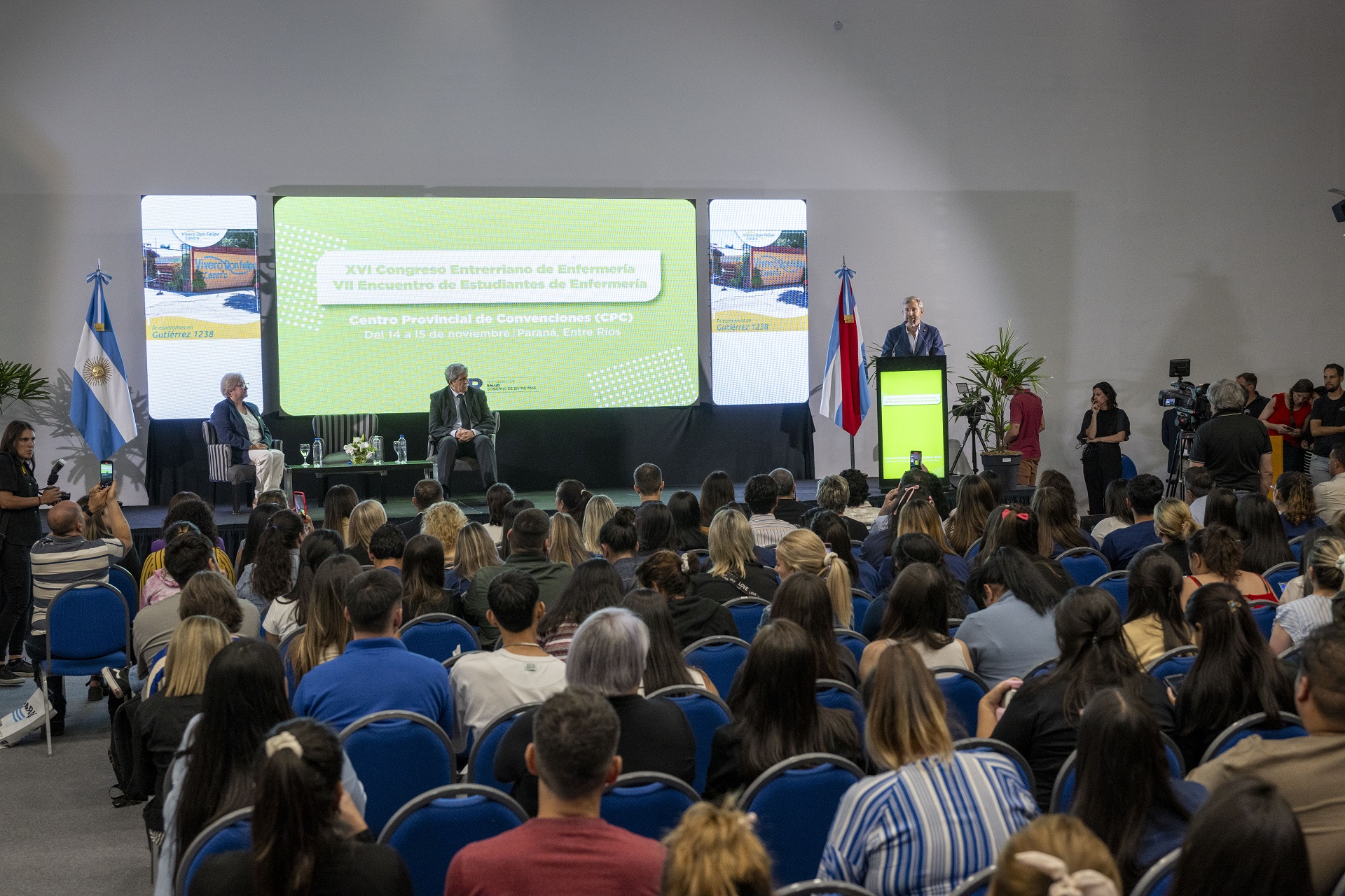 Frigerio participó de la apertura del XVI Congreso Entrerriano de Enfermería en Paraná