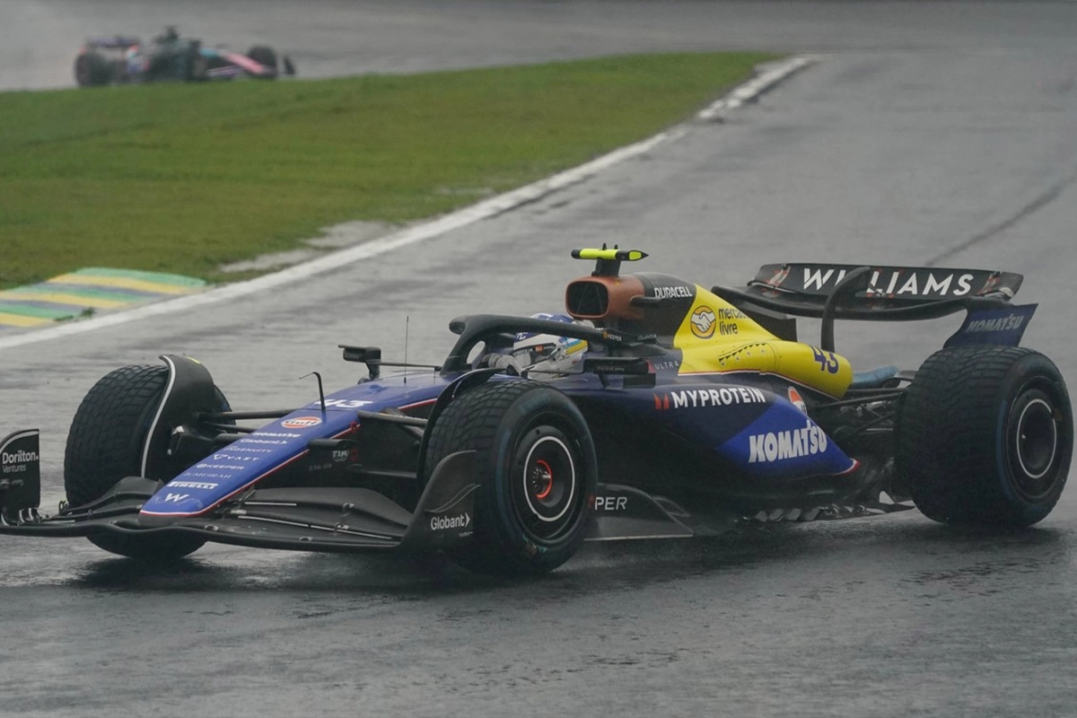 Colapinto chocó y abandonó en el Gran Premio de la Fórmula 1 en Brasil