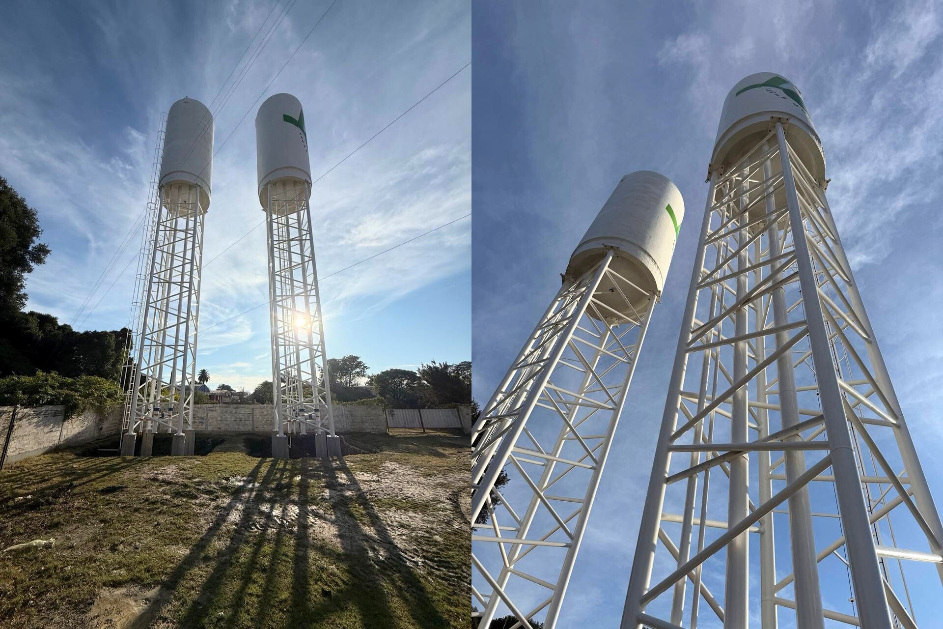 Lucas González renovó los tanques de agua con apoyo de la provincia