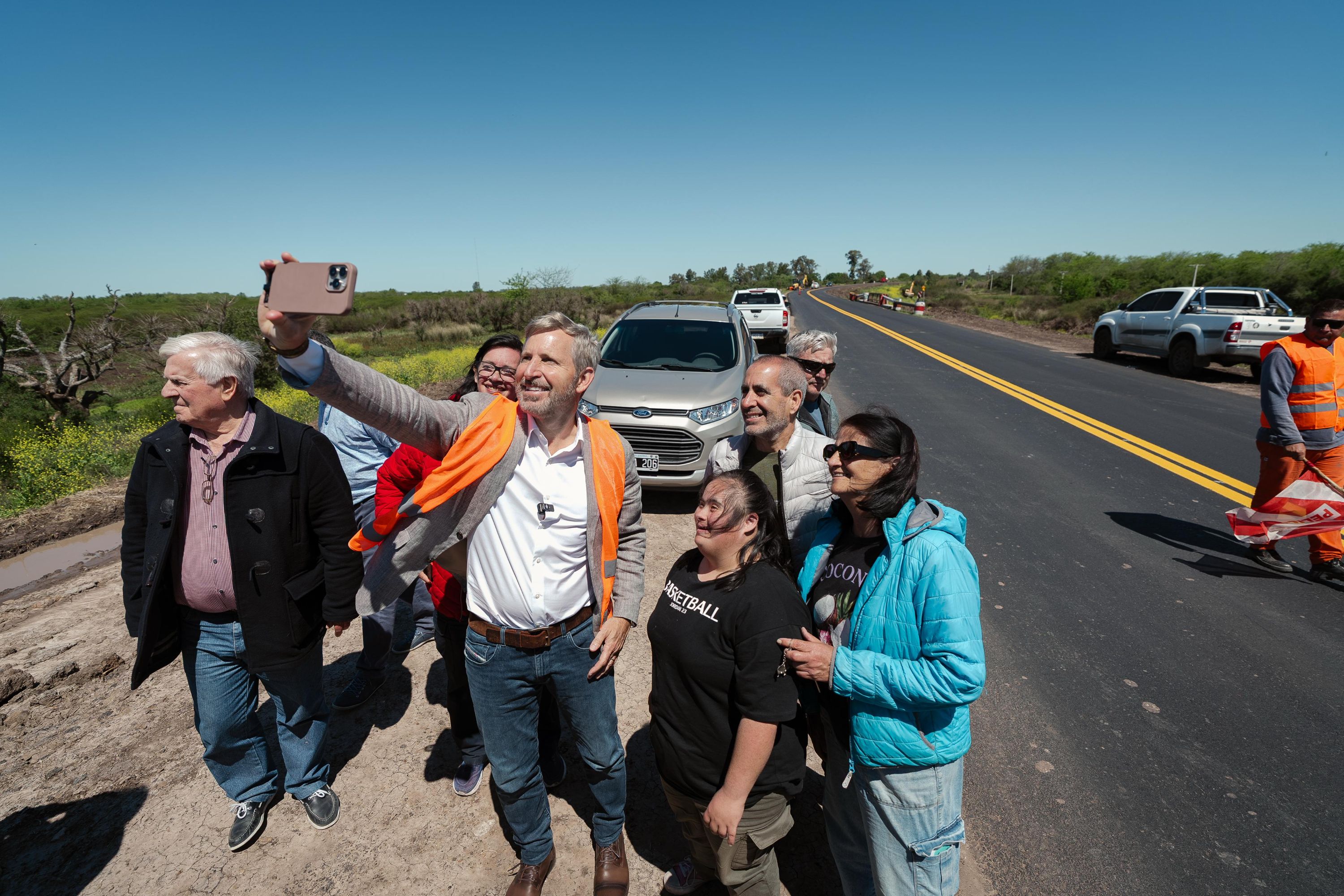 Frigerio destacó el progreso en la reparación y mejoras de la ruta 20