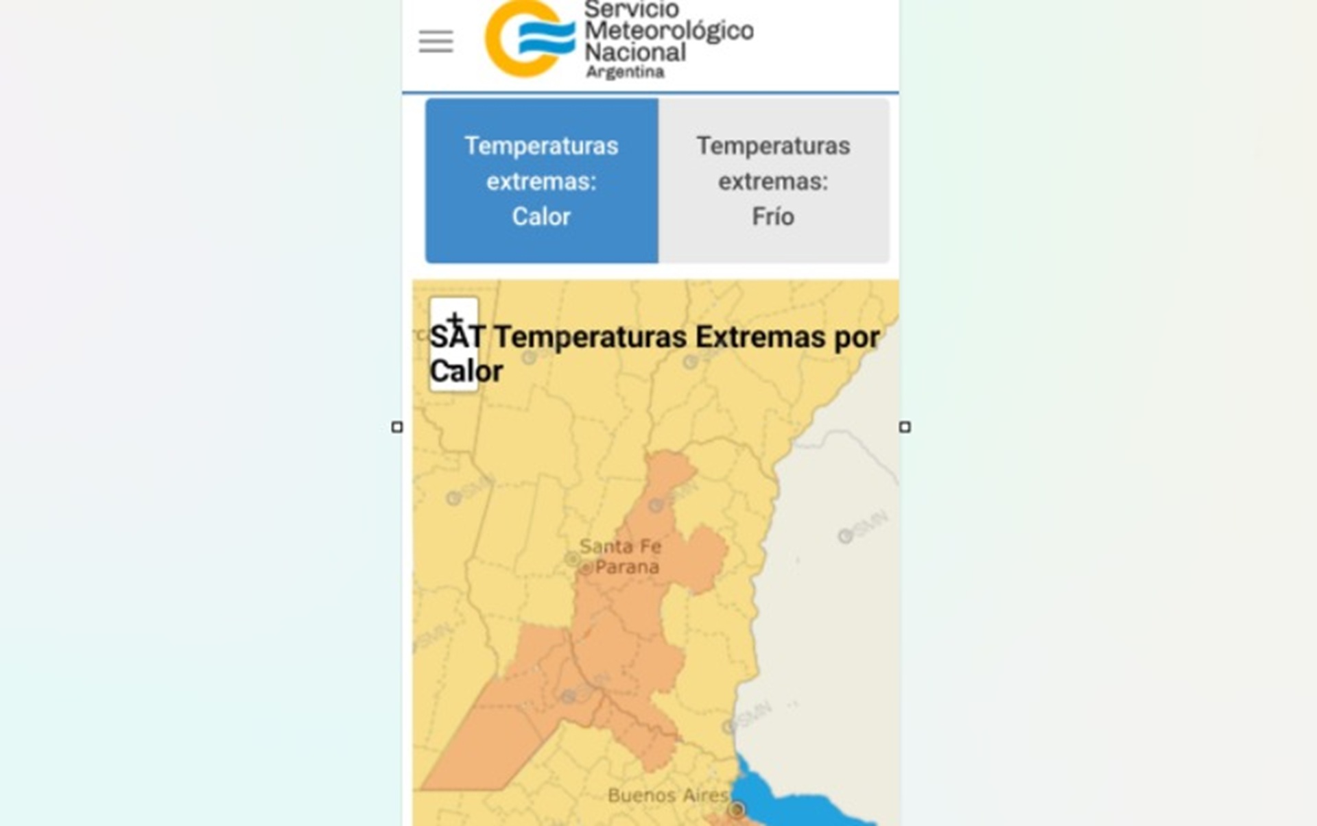 Renovaron alerta meteorológica por altas temperaturas
